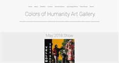 Desktop Screenshot of colorsofhumanityartgallery.com